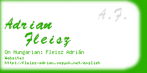adrian fleisz business card