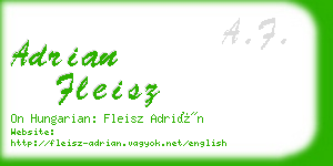 adrian fleisz business card